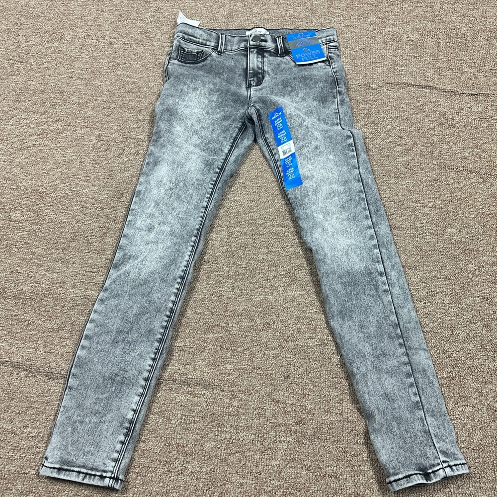Size 12 gray/ black jeans girls size